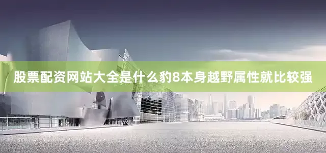 股票配资网站大全是什么豹8本身越野属性就比较强
